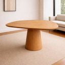 Ver imagem 5 de Conjunto Mesa Orgânica 120cm com 4 Cadeiras Estofadas Caramelo Yescasa