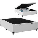 Ver imagem 2 de Cama Box com Baú Branco + Colchão de Molas Ensacadas Classic Superlastic - da Anjos