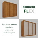 Ver imagem 5 de Guarda-Roupa Casal 3 Portas 4 Gavetas 100% MDF Ipanema Marrom/Cinamomo
