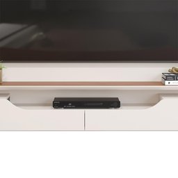 Painel TV Quarto Até 60 Polegadas Off White Freijó Levi DJ Móveis - 3