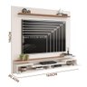 Painel TV Quarto Até 60 Polegadas Off White Freijó Levi DJ Móveis - 4