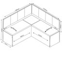 Ver imagem 3 de Canto Alemão com Baú Liebe Veludo Viero