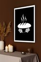 Ver imagem 1 de Quadro Decorativo Cozinha Pão Quente - 70x50cm:moldura Branca