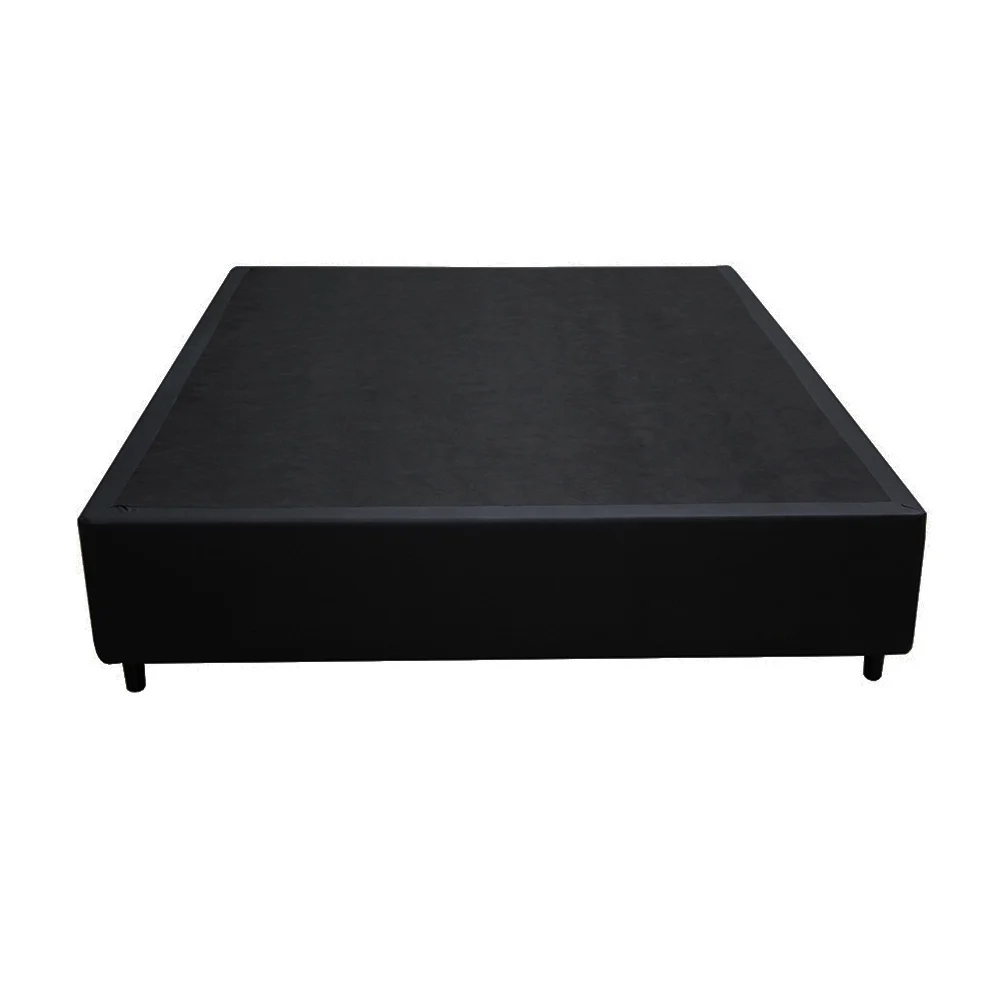 Base Box Casal Sintético Preto - 40x138x188