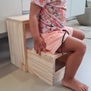 Ver imagem 4 de Escada Infantil Madeira Maciça Montessouri Dobravel Pinus