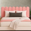 Ver imagem 1 de Cabeceira Nuvem Queen Size Facil Instalação 8 Placas 45x20cm:goiaba
