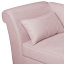 Ver imagem 4 de Recamier Diva França 1,40m Suede Rosa Bebe - Inova Decor