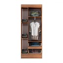 Ver imagem 4 de Guarda-roupa Solteiro Sartori 3 Portas 2 Gavetas Castanho/off White - Pnr Móveis