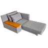 Poltrona Cama | com Tampo Lateral Esquerdo | Tecido Linho Deva | 1 Lugar | Medida 108cm | Deva 05 - 5