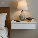 Ver imagem 2 de Apoio de Cabeceira Suspensa 60cm Mdf Parede Trilho Telescópico