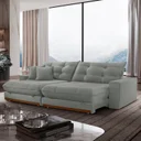 Ver imagem 2 de Sofá Retrátil 3 Lugares 230cm Linho Belize