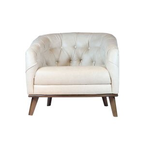 Poltrona Classic Wood | Capitone Branco - Goods Br