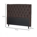 Ver imagem 3 de Cabeceira para Cama King Larissa Sued Marrom Idf Decor