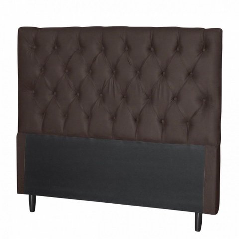Cabeceira para Cama King Larissa Sued Marrom Idf Decor