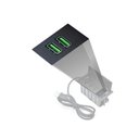 Ver imagem 1 de Bloco Simples C/ Placa 2 Usb 5v 3a 15w Preto Qtmov