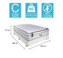 Ver imagem 4 de Cama Box Casal + Colchão Portobel Ecstasy Molas Ensacadas 70x138x188