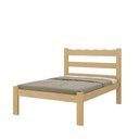 Ver imagem 2 de Cama de Casal Madeira Maciça para Colchão 128/138x188cm Multimóveis Cr35255 - Natural