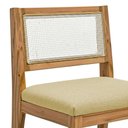 Ver imagem 6 de Kit 02 Banquetas Altas Brunella 99cm com Encosto Telinha Estilo Palha Linho Palha - Abmaza