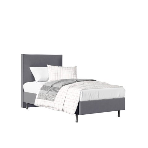 Cama Solteiro One Com Cabeceira Moderna em Mdf Pé Eucalipto