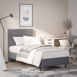 Cama Solteiro One Com Cabeceira Moderna em Mdf Pé Eucalipto - 4