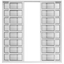 Ver imagem 3 de Porta de Correr Alumínio Branco Travessa 04 Folhas Maxx - 210x160