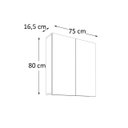 Ver imagem 4 de Espelheira de Banheiro Nature 75cm Estilare Esp4010 Carvalho