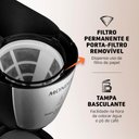 Ver imagem 4 de Cafeteira Elétrica Mondial Dolce Arome C-37ji-30x 800w Inox