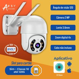 Câmera Ip Externa 100% Prova Dágua Wifi Icsee Full Hd 1080p. - 2