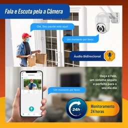 Câmera Ip Externa 100% Prova Dágua Wifi Icsee Full Hd 1080p. - 4