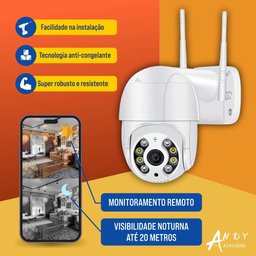 Câmera Ip Externa 100% Prova Dágua Wifi Icsee Full Hd 1080p. - 5