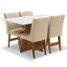Mesa de Jantar Dublin com 4 Cadeiras Dobuê - 1