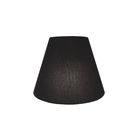 Arandela Retro Cone Vivare Md-2001 Cúpula em Tecido 25/26x13cm - Bivolt - Preto - Bivolt