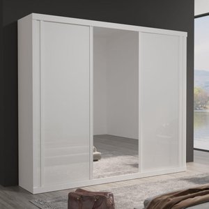 Guarda-roupa Casal com Espelho 3 Portas e 6 Gavetas Theo Bom Pastor