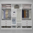 Ver imagem 2 de Guarda-roupa Casal com Espelho 3 Portas e 6 Gavetas Theo Bom Pastor