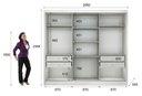 Ver imagem 5 de Guarda Roupa Casal com Espelho 3 Portas 4 Gavetas - Arezzo Plus-branco - Móveis Novo Horizonte