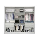 Ver imagem 4 de Guarda Roupa Casal com Espelho 3 Portas 4 Gavetas - Arezzo Plus-branco - Móveis Novo Horizonte