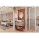 Ver imagem 1 de Conjunto Banheiro c/Esp Duna/Lua 80cm Cimento/Freijo MGM