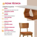 Ver imagem 6 de Sala de Jantar Mesa Ane 220cm Tampo Laqueado com Vidro Canto Moeda e 8 Cadeiras Viena Gold