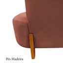 Ver imagem 7 de Namoradeira Sofá Feijão Luna 100cm Orgânica Bouclé Terracota