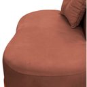 Ver mais imagens de Namoradeira Sofá Feijão Luna 100cm Orgânica Bouclé Terracota