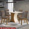 Mesa De Jantar 120X80 Cm Sci18 4 Lugares Off White - 7