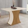 Mesa De Jantar 120X80 Cm Sci18 4 Lugares Off White - 1