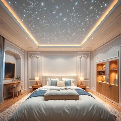 Céu Estrelado Kit Iluminação Led Rgbw Fibra Ótica 300 Pts