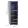 Cervejeira Venax 209L Blue Light Cinza Porta Invertida 220V - 2