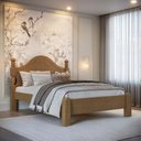 Ver imagem 3 de Kit Quarto Ouro 5 Portas Cama Queen Cômoda Sapateira 2 Mesas de Cabeceira Café Finestra Móveis