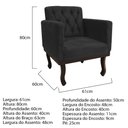 Ver imagem 6 de Kit Diva Recamier Juliana 185cm Lado Esquerdo e 01 Poltrona Classic Linho Cinza Escuro - Amarena