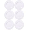 Ver imagem 1 de Jogo 6 Pratos Rasos de Jantar em Porcelana 27cm Tramontina Ingrid Cozinha Servir Entradas Mesa Posta