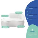 Ver imagem 6 de Kit Divã Recamier Orgânico Marrocos 150cm Lado Esquerdo e 1 Poltronas Amore Bouclé Branco