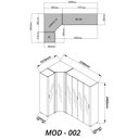 Ver imagem 4 de Guarda-Roupa Modulado Reflecta Innova 6 Portas 260cm x 240cm Mod 002 100% MDF Off White