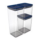 Ver imagem 2 de Kit Pote Organizador Mantimentos Hermético Cozinha Alimentos Unitermi Kit Dubai Verde